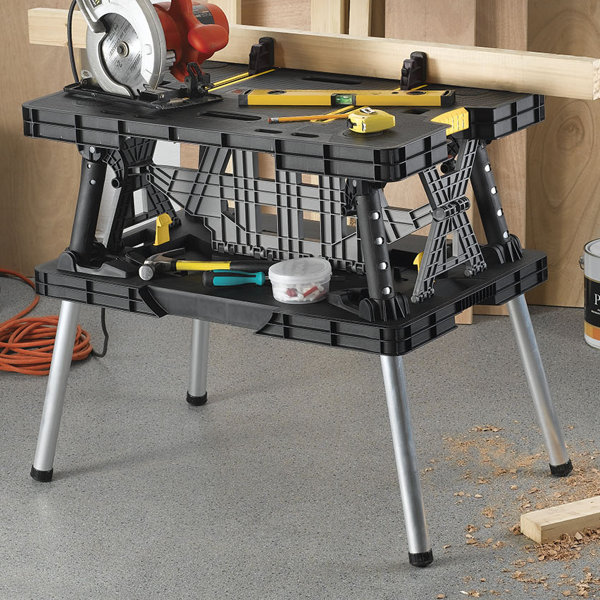 Keter Folding Compact 36" W Top Workbench & Reviews Wayfair